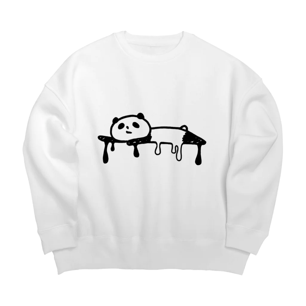 kizashiのお店のメルティーパンダ Big Crew Neck Sweatshirt
