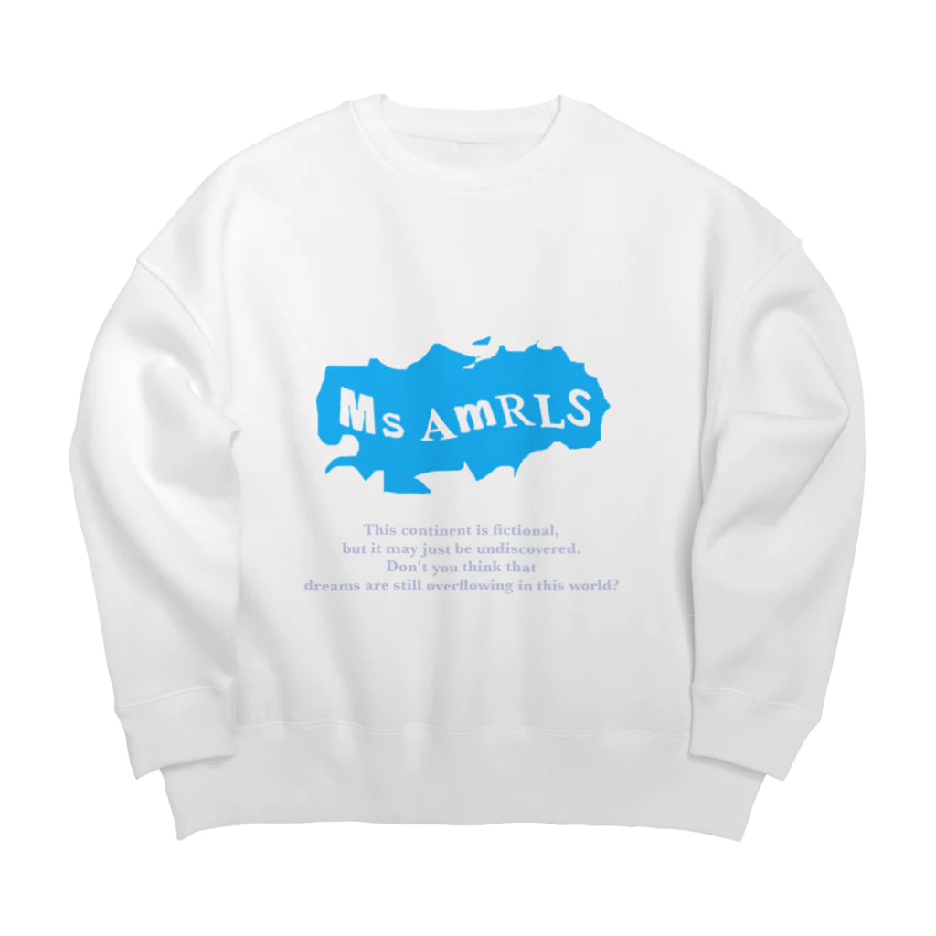 Ms Amaryllis のMs Amaryllis continent logo Big Crew Neck Sweatshirt