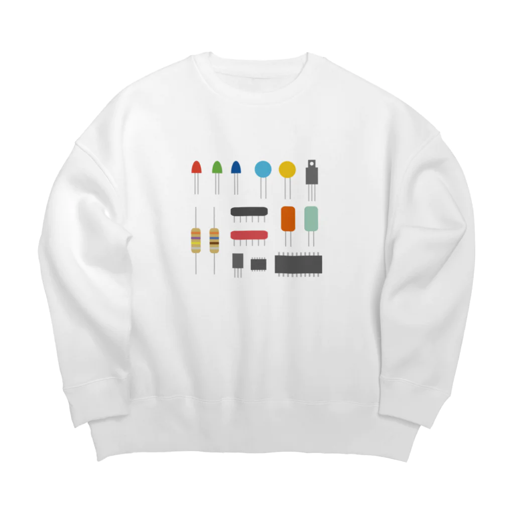 mansooonの電子パーツみたいなやつ Big Crew Neck Sweatshirt