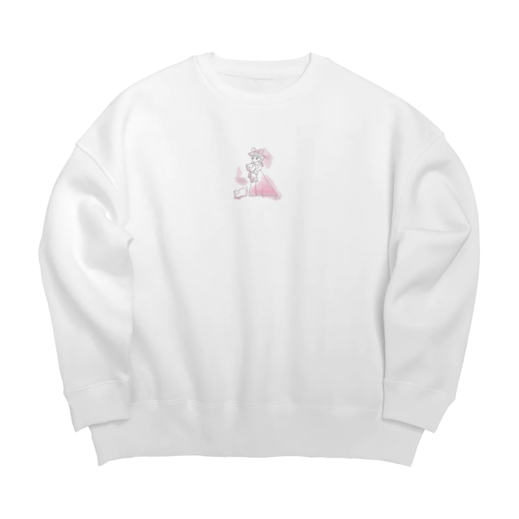 cloudy___cloudyの眠りた姫 Big Crew Neck Sweatshirt