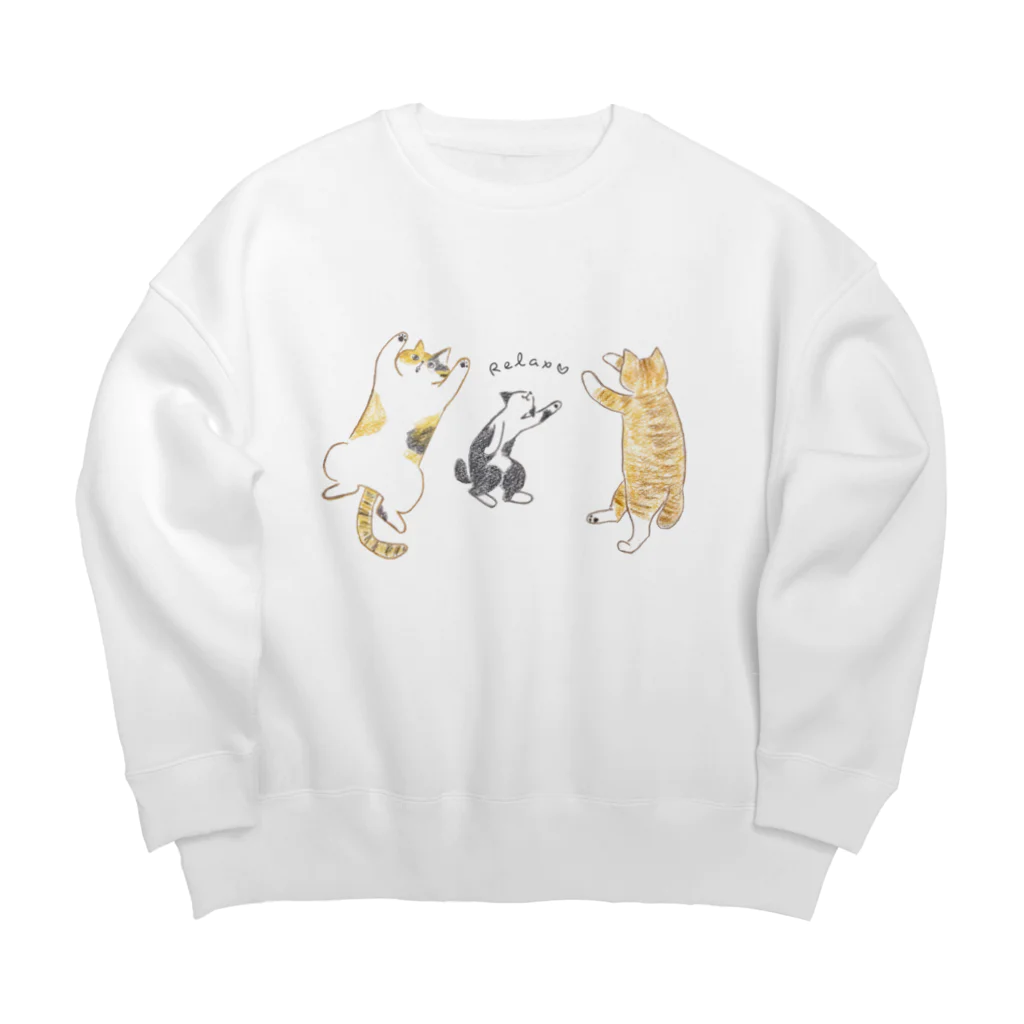 SHINOBU LABORATORY.のリラックスCATS. Big Crew Neck Sweatshirt