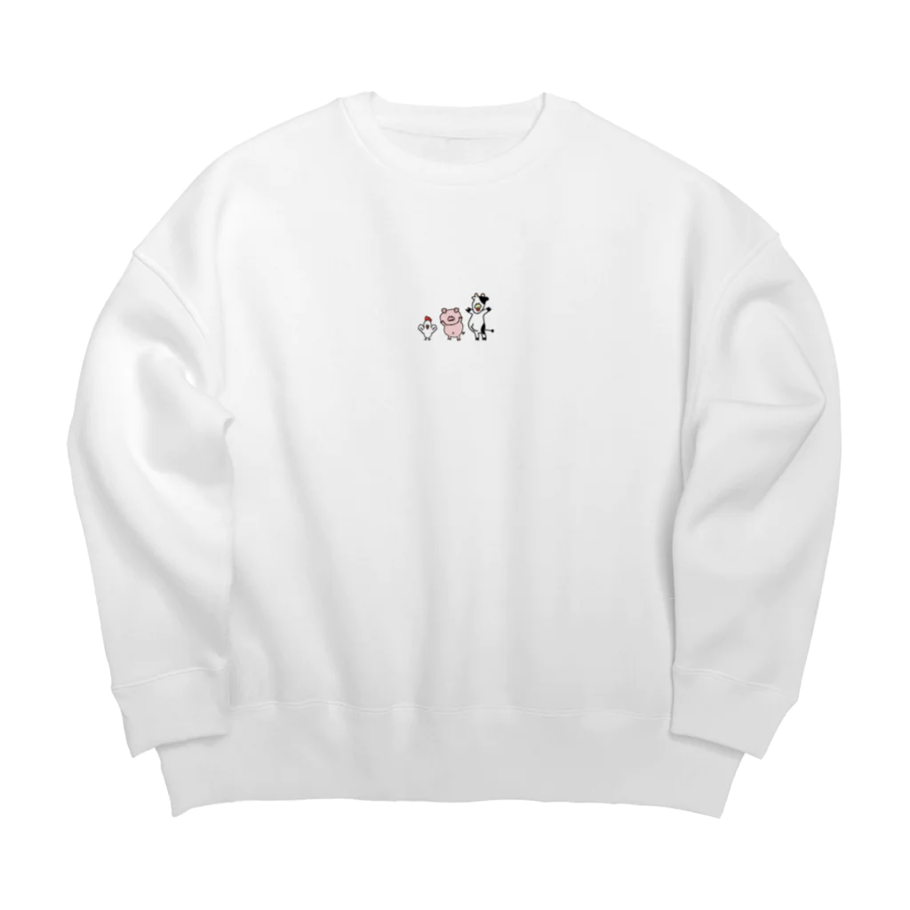 8083のアニマルズ Big Crew Neck Sweatshirt