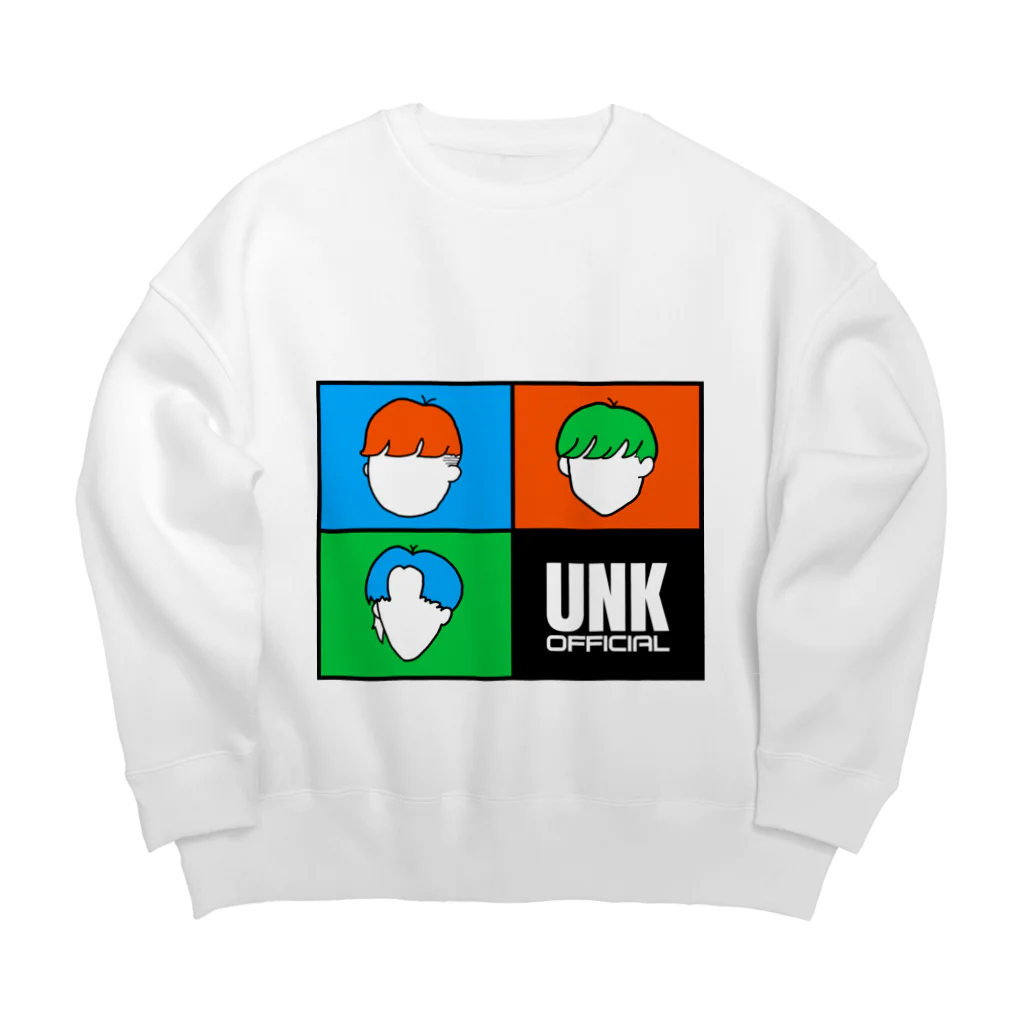 UNK.officialの四分の三(カオナシ) Big Crew Neck Sweatshirt