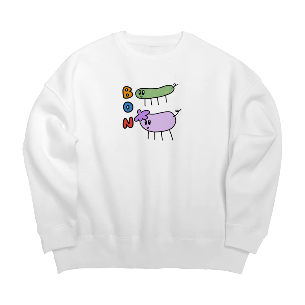 空っぽな部屋、したたる彼女。のBON！！ Big Crew Neck Sweatshirt