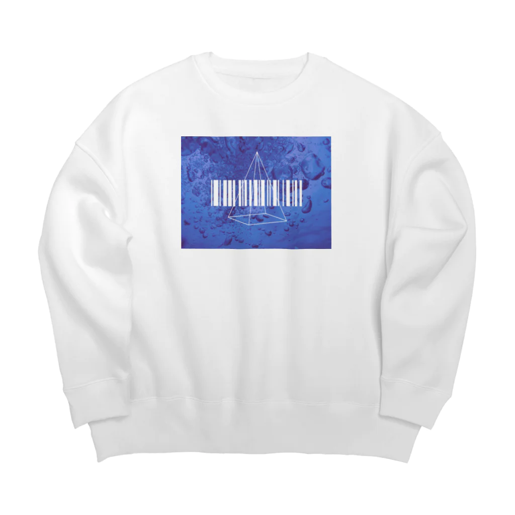 MODE-Qの泡のコード Big Crew Neck Sweatshirt