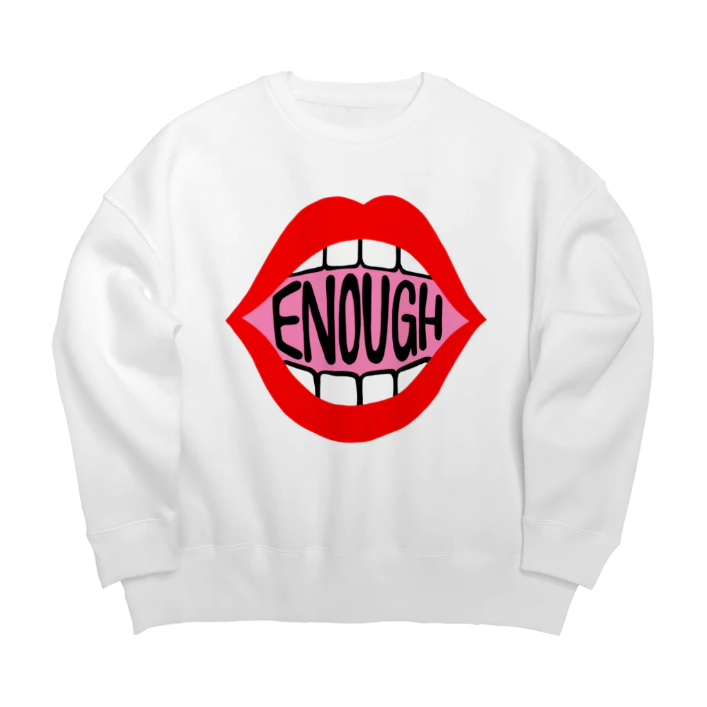 Mieko_KawasakiのENOUGH IS ENOIGH! MOUTH EDITION ビッグシルエットスウェット