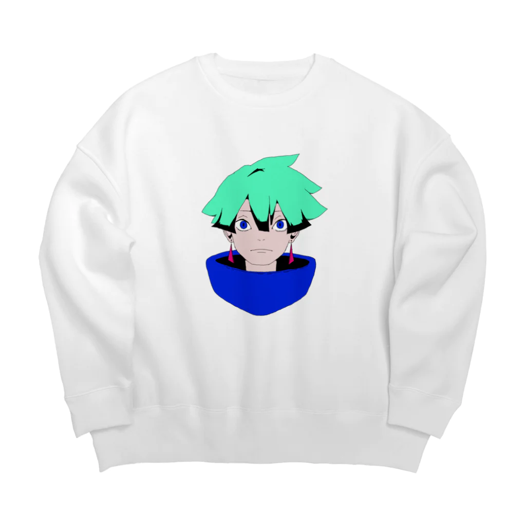 Uminpoのアンスラサイトくん Big Crew Neck Sweatshirt