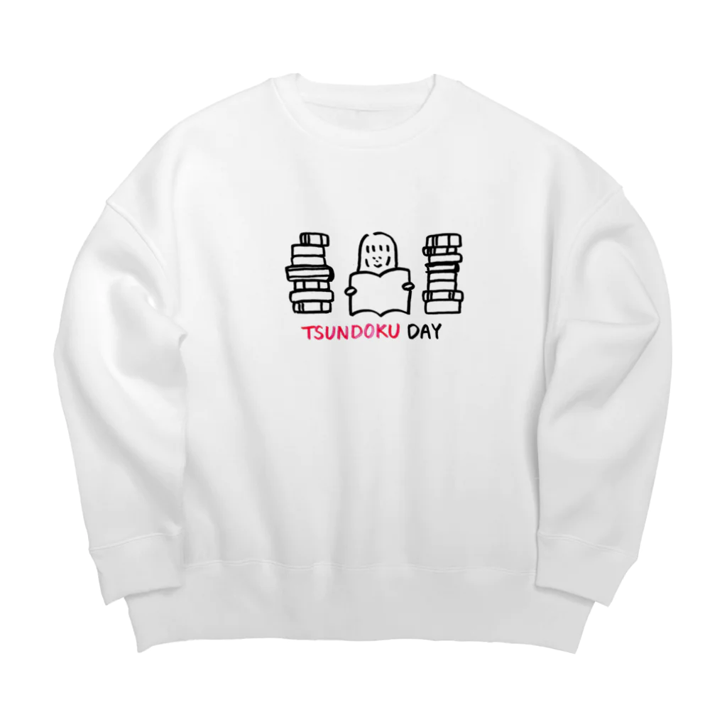 bookwarmのTSUNDOKU DAY 積ん読デイ Big Crew Neck Sweatshirt