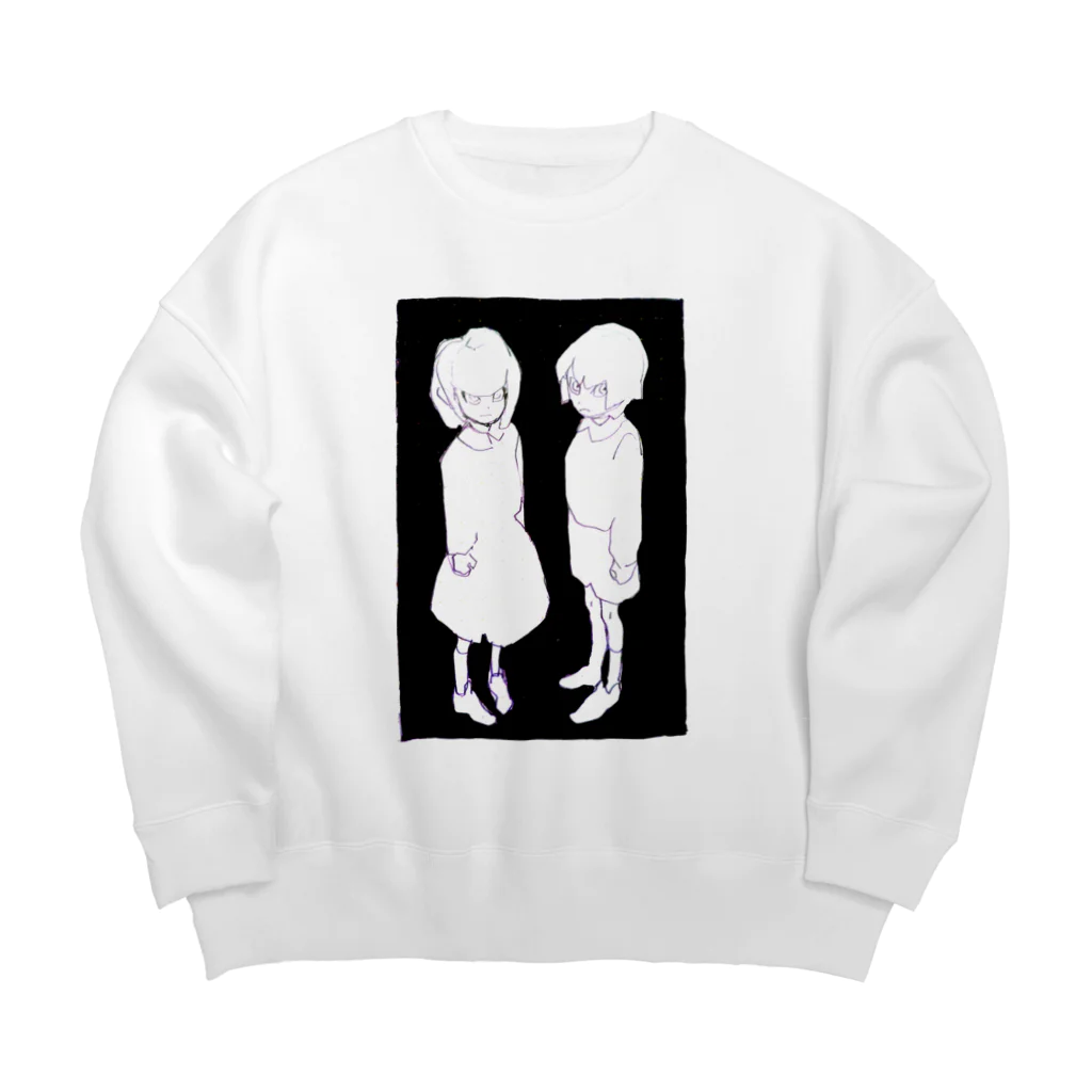 らぎきりん:RAGIKIRINのホラー・ツインズ Big Crew Neck Sweatshirt