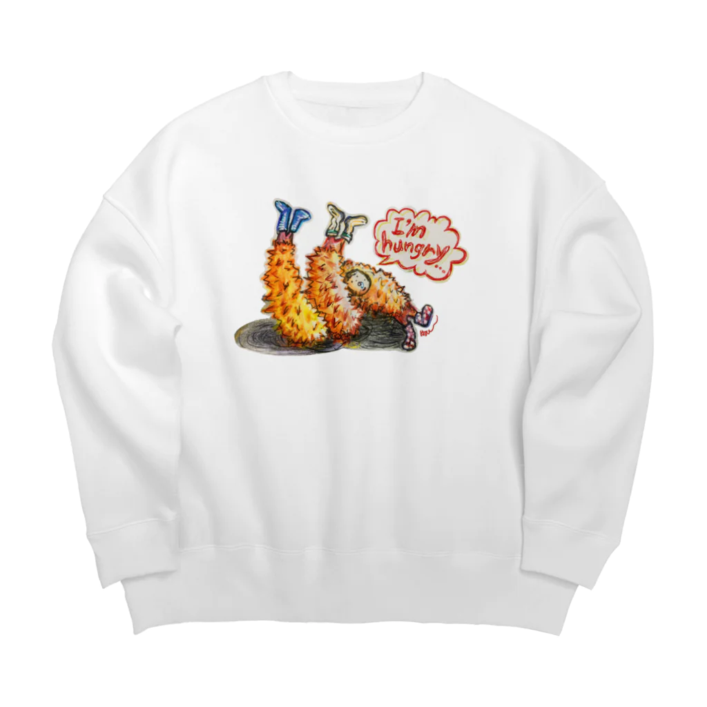 守時はるひのI'm hungry... Big Crew Neck Sweatshirt