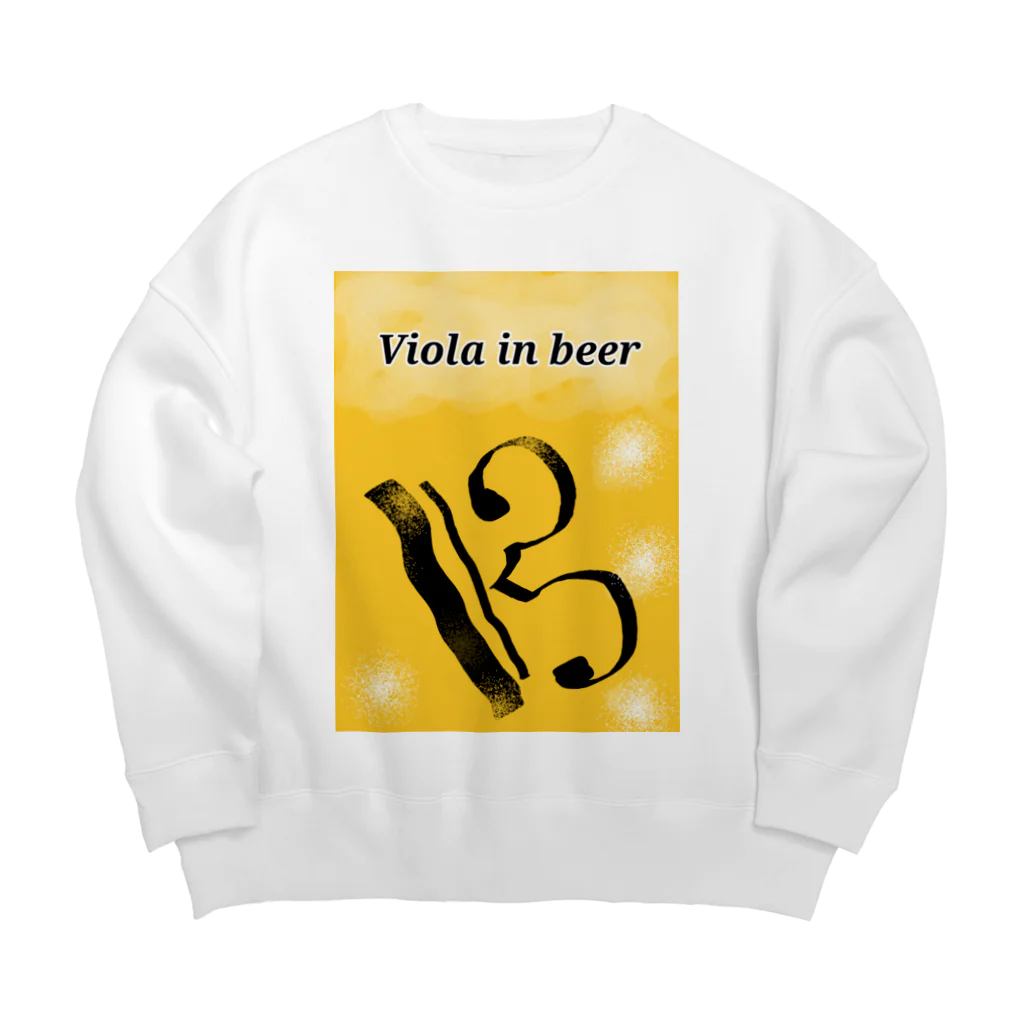 がしゃがしゃの髑髏のViola in beer Big Crew Neck Sweatshirt