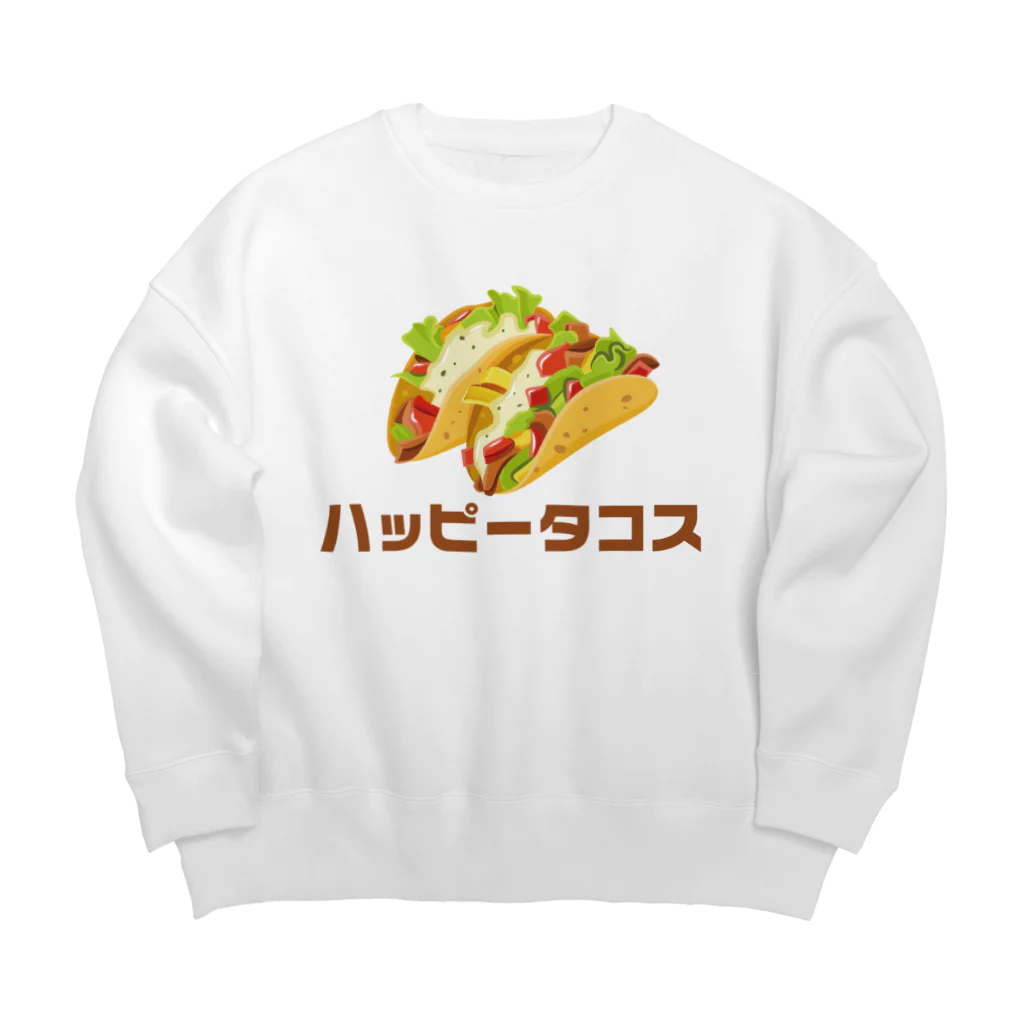 TSUBASAのハッピータコス🌮 Big Crew Neck Sweatshirt