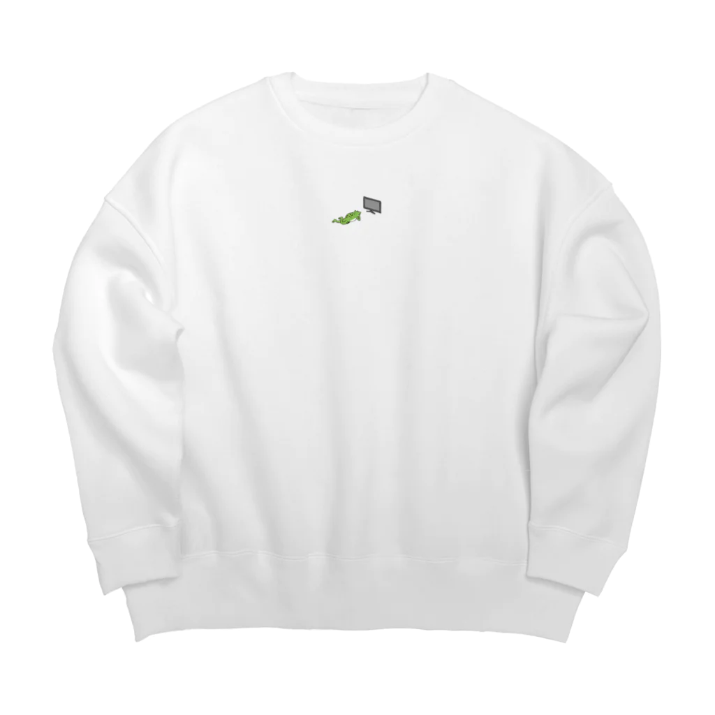 meromero_のゲコタロウ Big Crew Neck Sweatshirt