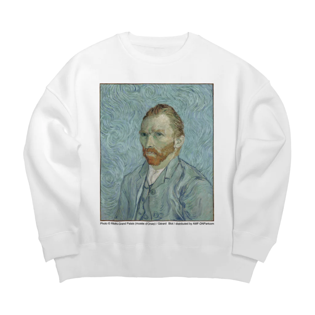 museumshop3の【世界の名画】ゴッホ『自画像』 Big Crew Neck Sweatshirt