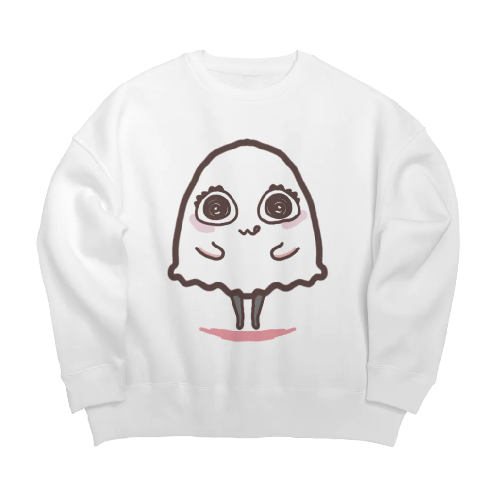 Ri0のイタズラおばけちゃん Big Crew Neck Sweatshirt