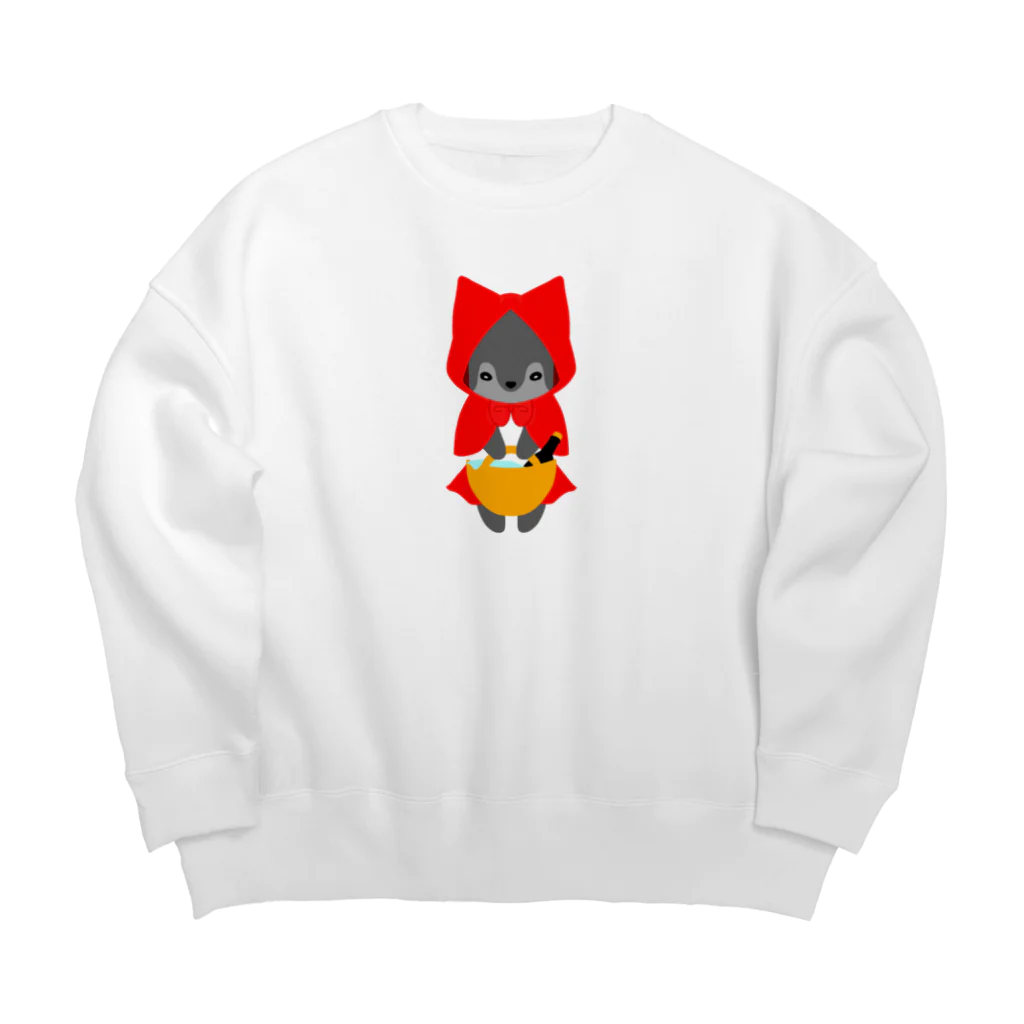 ほぼ動物園の赤ずきん Big Crew Neck Sweatshirt