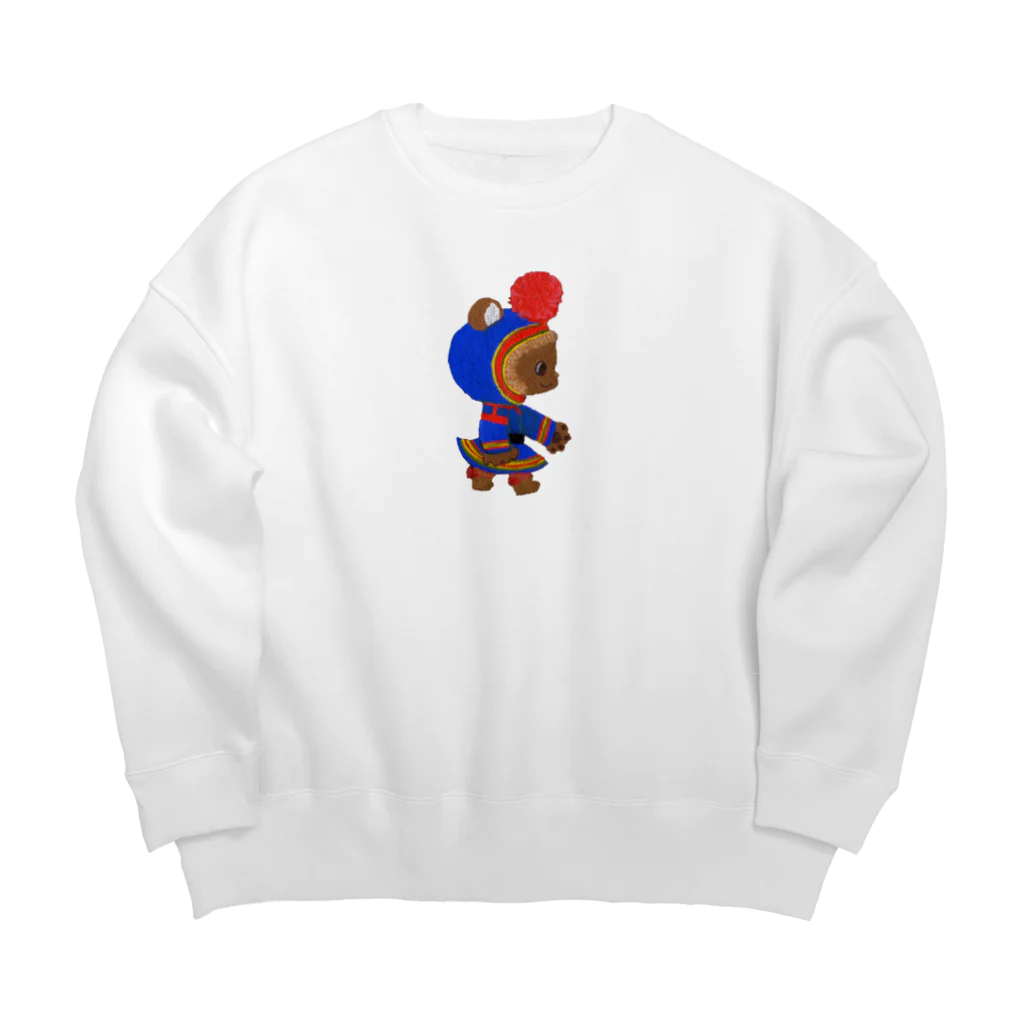 きたがわめぐみのおみせのサーミのくまのおとこのこ Big Crew Neck Sweatshirt