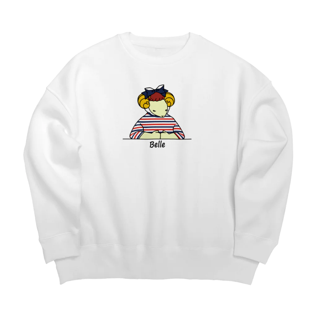 BonBonのトリコロールベル Big Crew Neck Sweatshirt