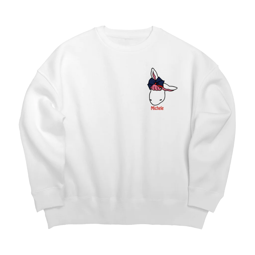 BonBonのワンポイントミシェル Big Crew Neck Sweatshirt