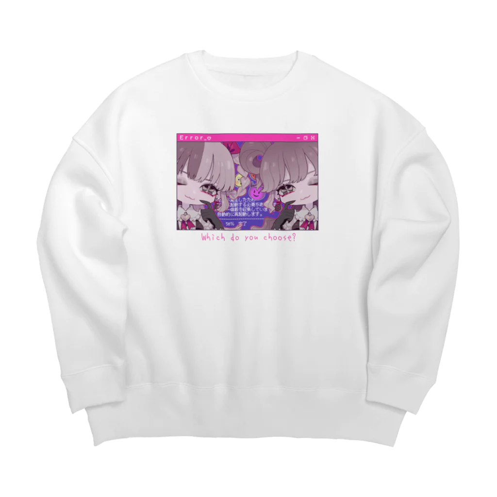 ぽこてんのエラー Big Crew Neck Sweatshirt