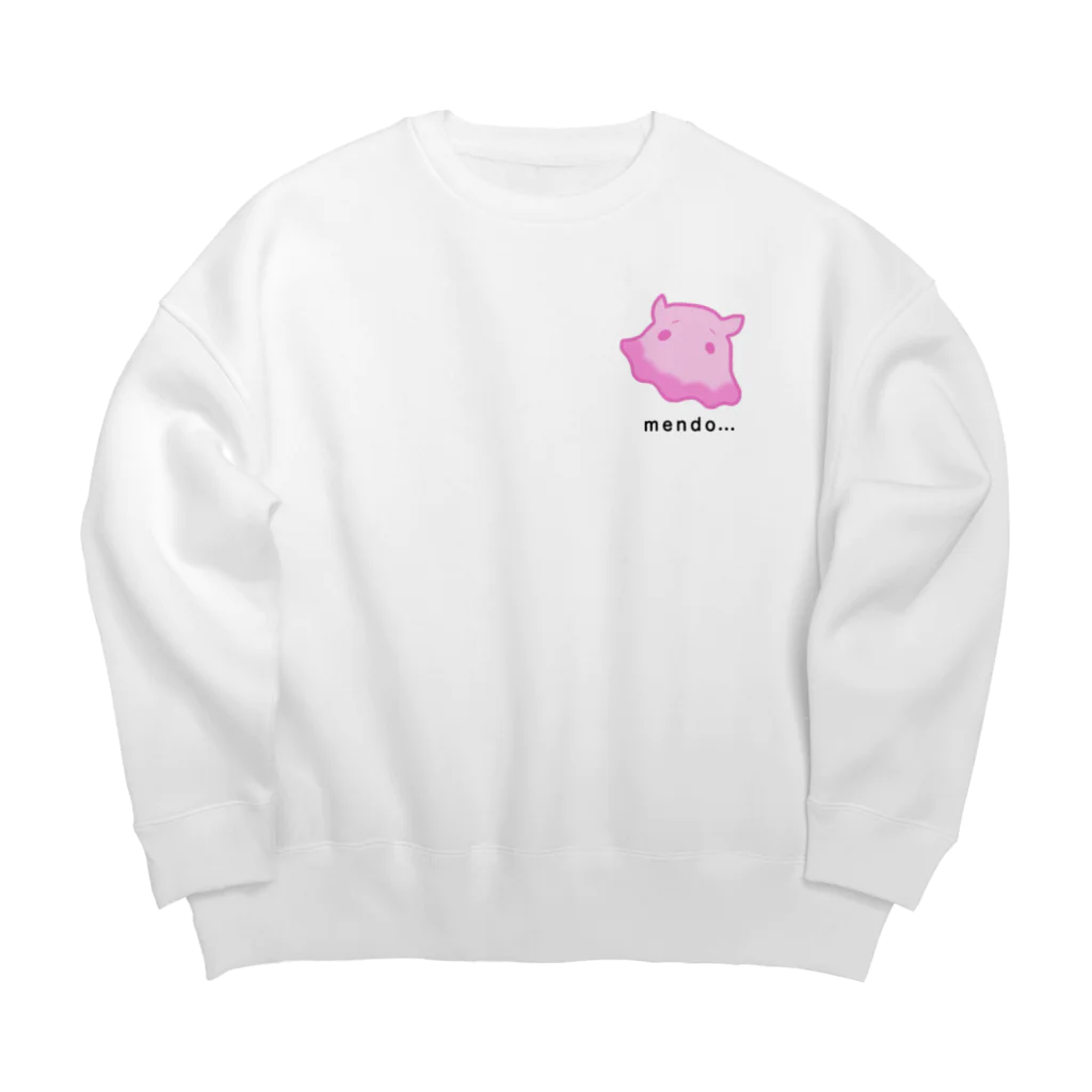 yurinfeのめんどくさいめんだこ。 Big Crew Neck Sweatshirt