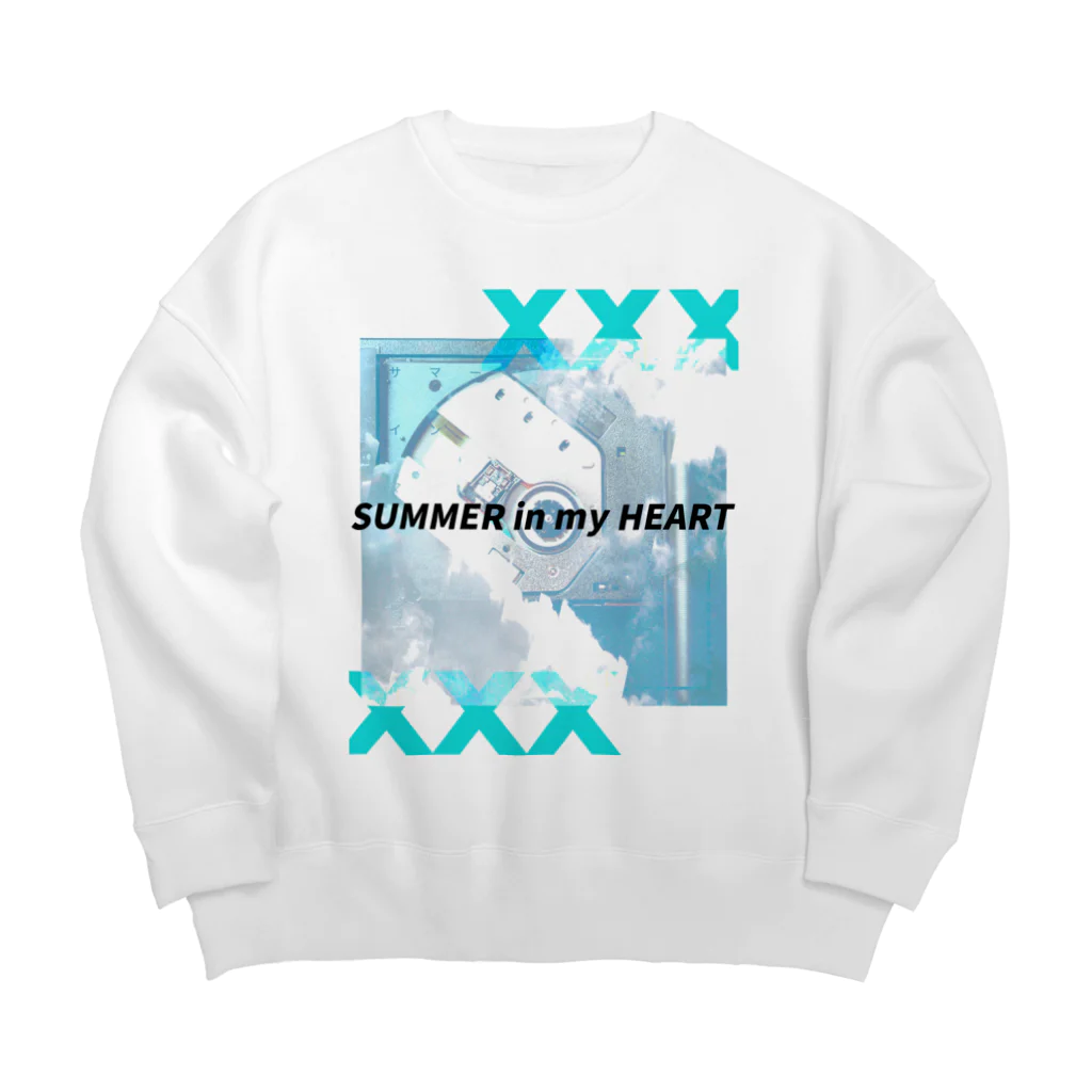 SAWDALIGHT/icesawderのSUMMER in my HEART Big Crew Neck Sweatshirt