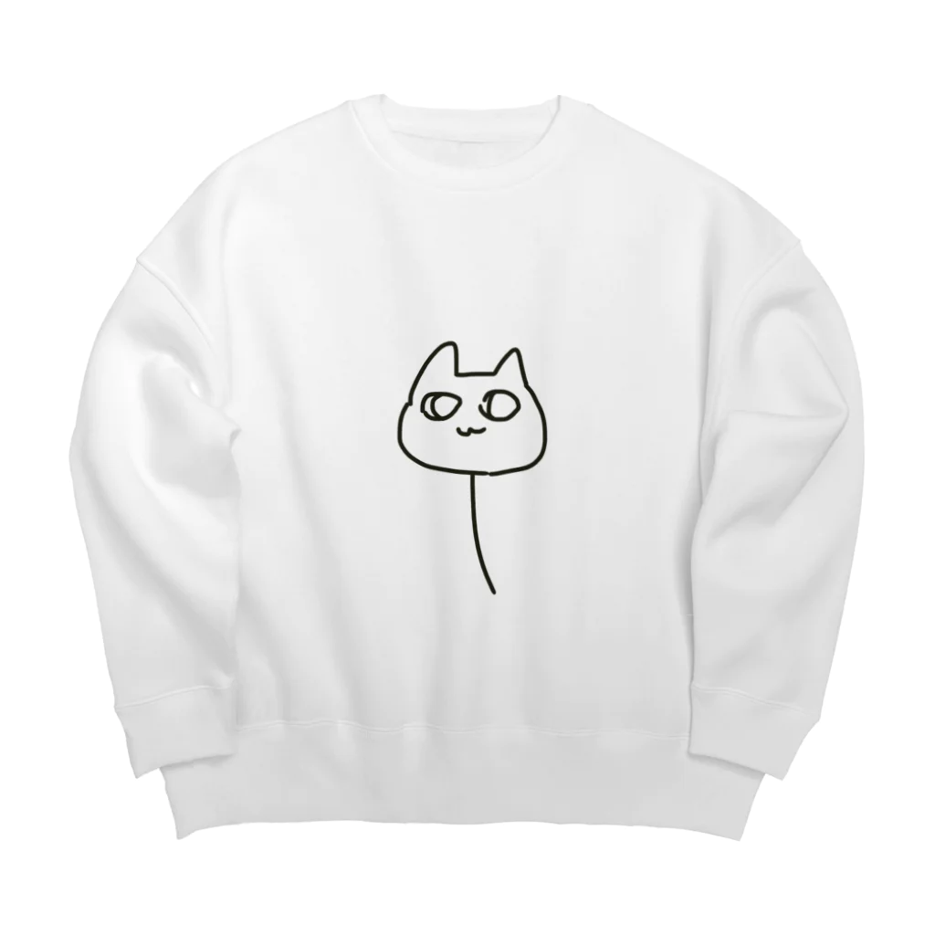 kaotaruのかんばんねこくん Big Crew Neck Sweatshirt