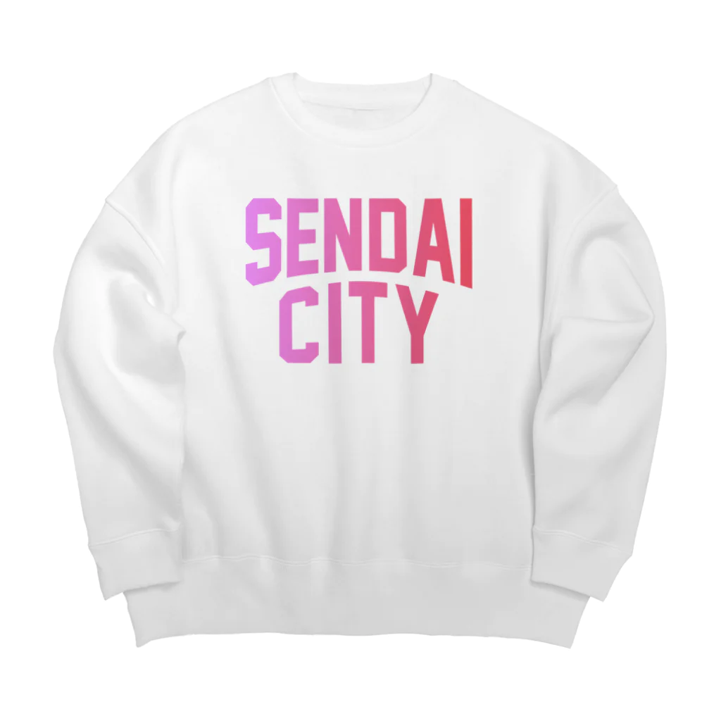 JIMOTO Wear Local Japanの仙台市 SENDAI CITY Big Crew Neck Sweatshirt