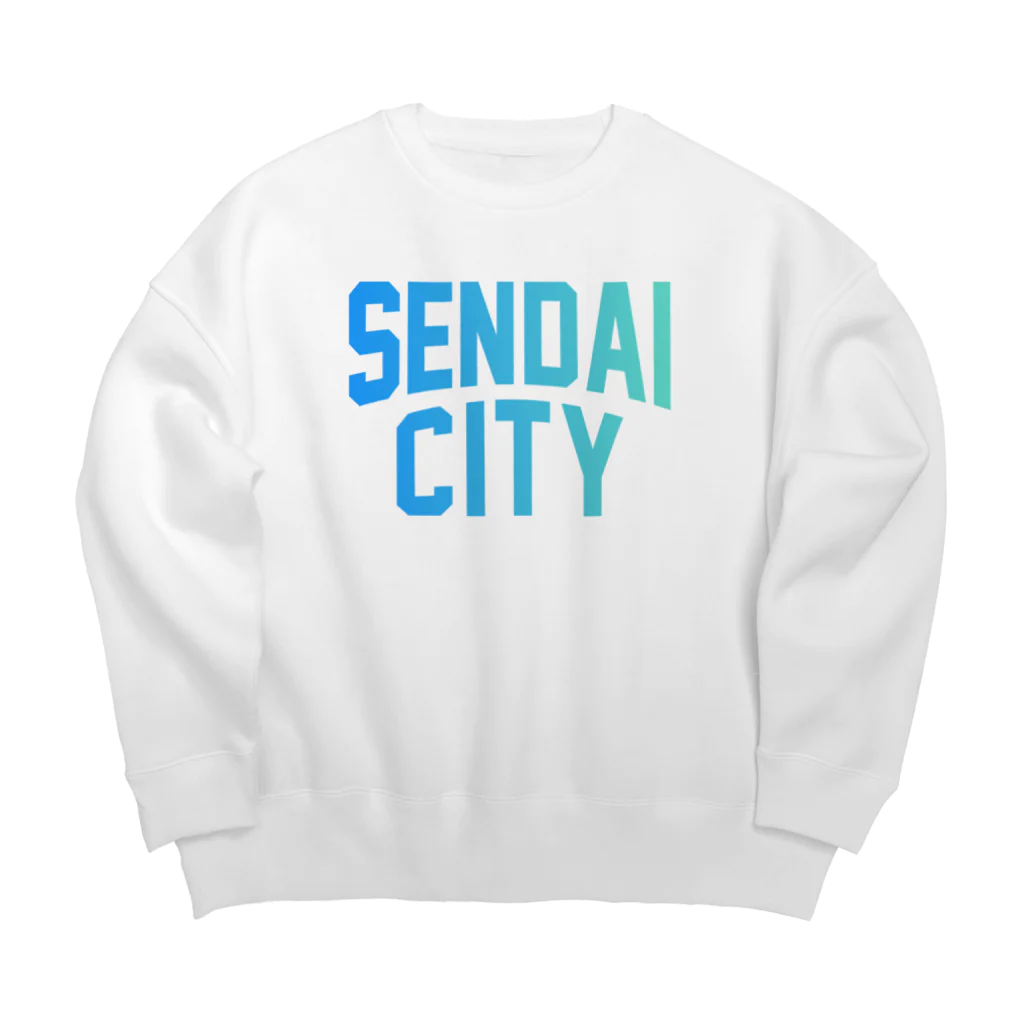 JIMOTOE Wear Local Japanの仙台市 SENDAI CITY Big Crew Neck Sweatshirt