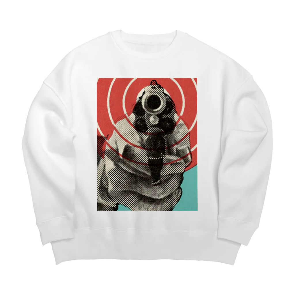 EBM clanの拳銃グッズ Big Crew Neck Sweatshirt