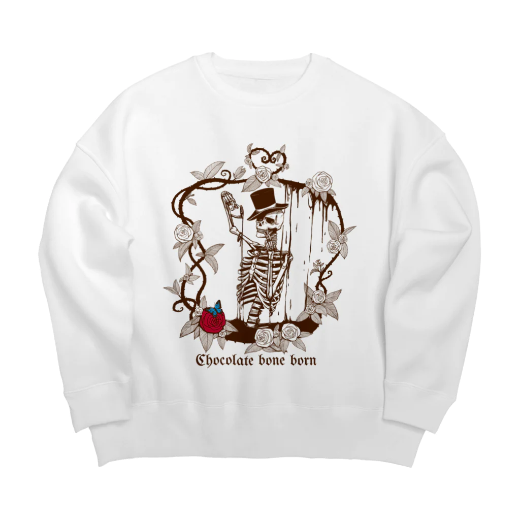 RUM_HONEYの『Chocolate bone born』 Big Crew Neck Sweatshirt