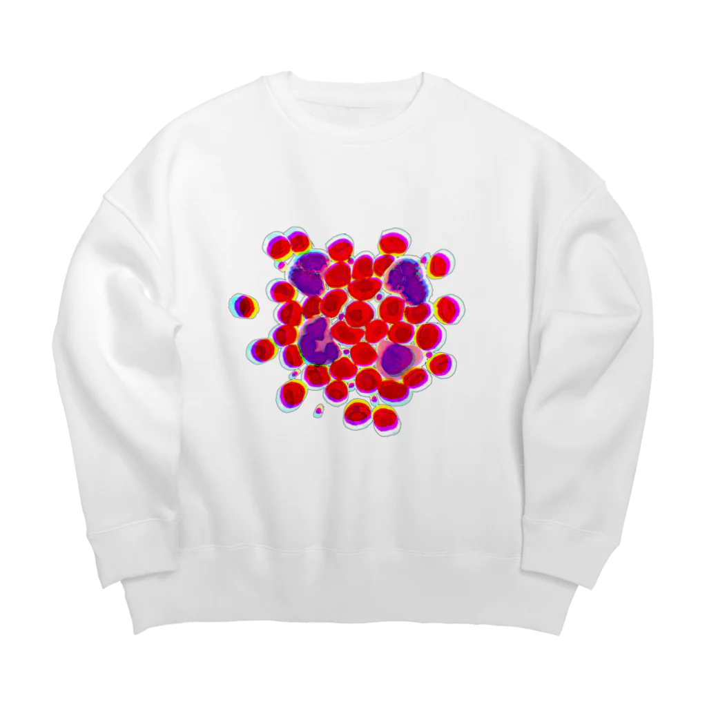 のぐちさきのblood cells〜血球〜 Big Crew Neck Sweatshirt