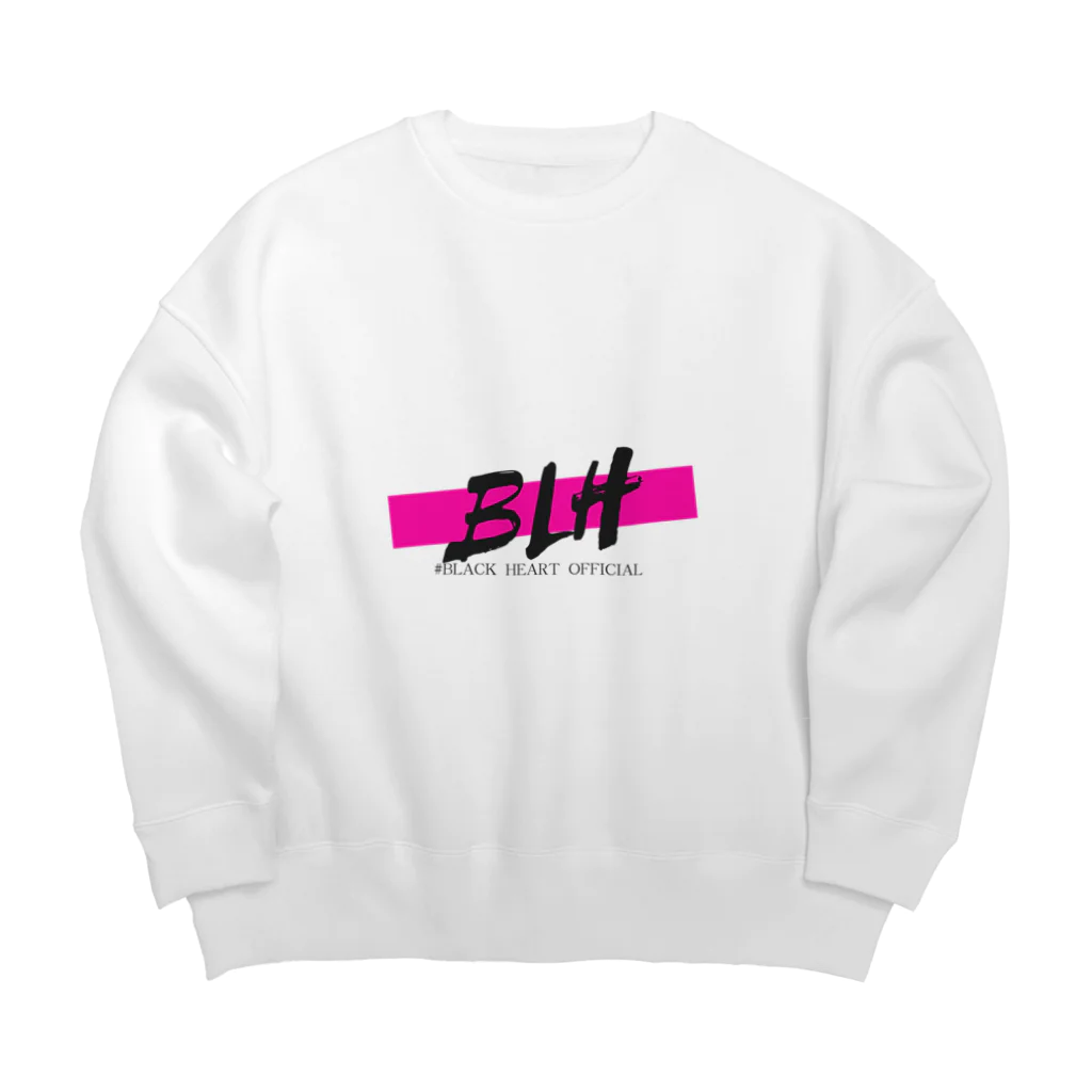 ༺ 🆈🆄🅽 ໘ 🅽🆃🅰༻の black  Heart Big Crew Neck Sweatshirt