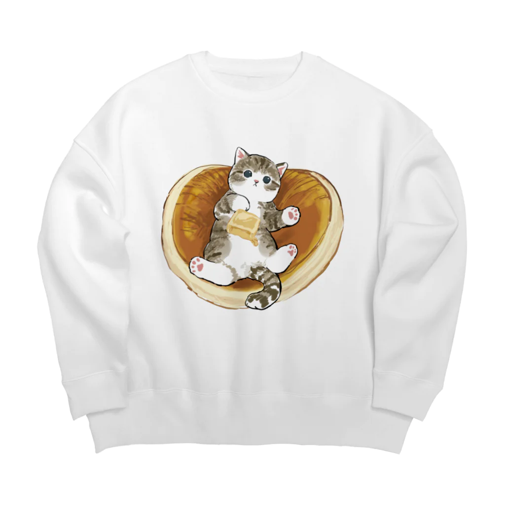 mofusandのにゃんこパンケーキ Big Crew Neck Sweatshirt