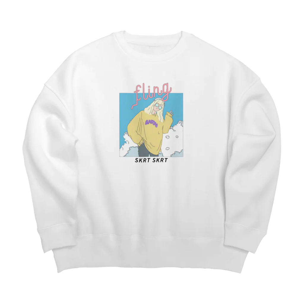 sou_purpleのfling-ひと夏の恋- Big Crew Neck Sweatshirt