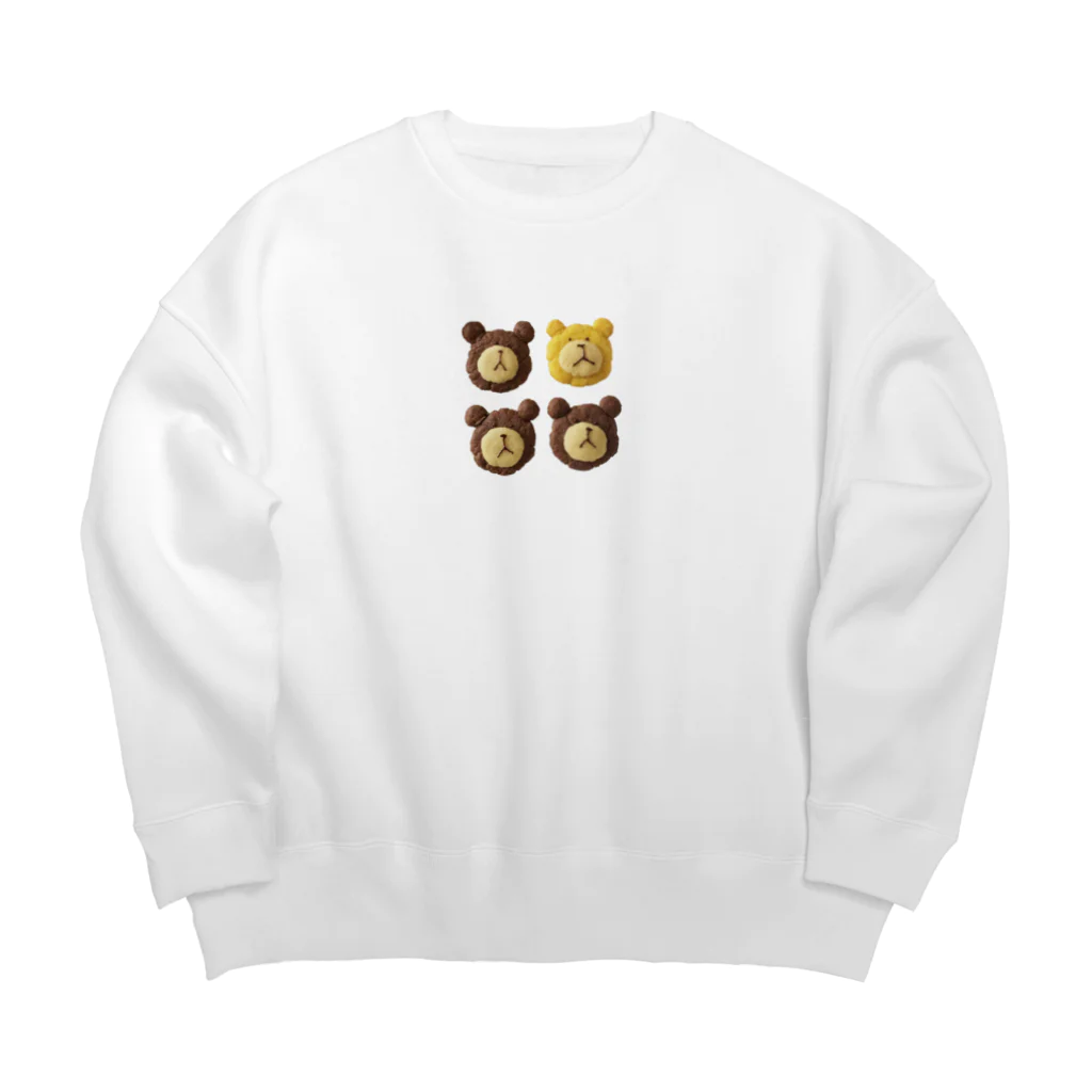 くまさんクッキーのくまさんクッキー Big Crew Neck Sweatshirt