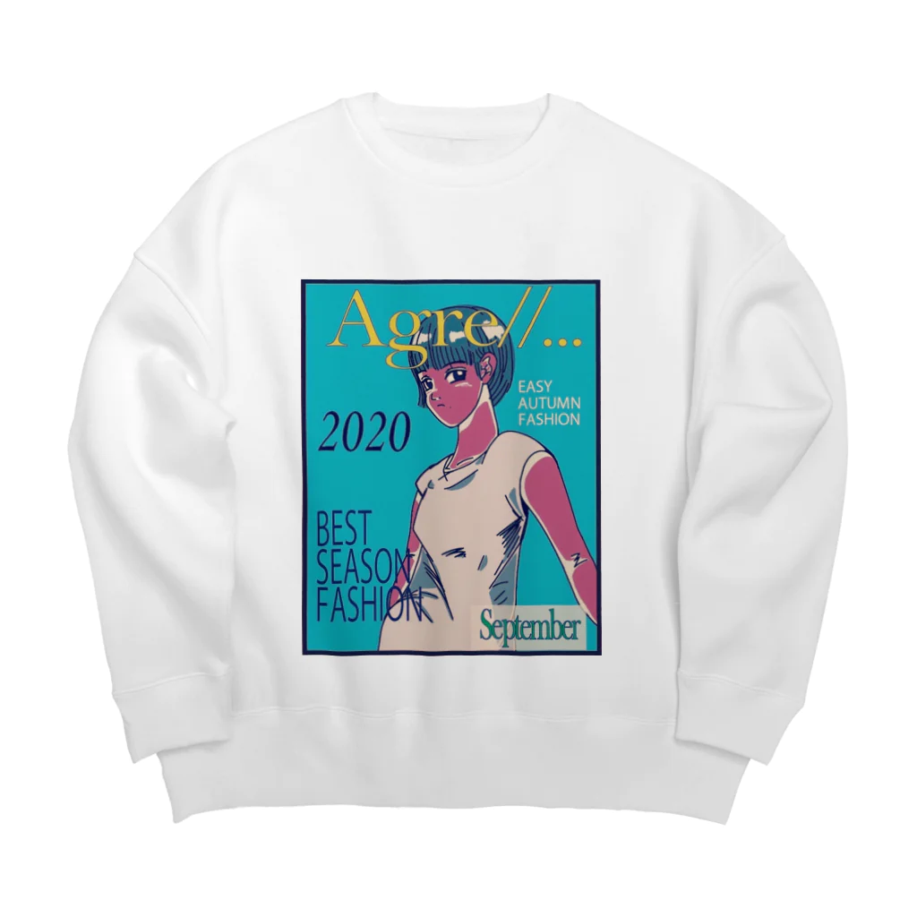 Agre...//のAgre...//9月号 Big Crew Neck Sweatshirt