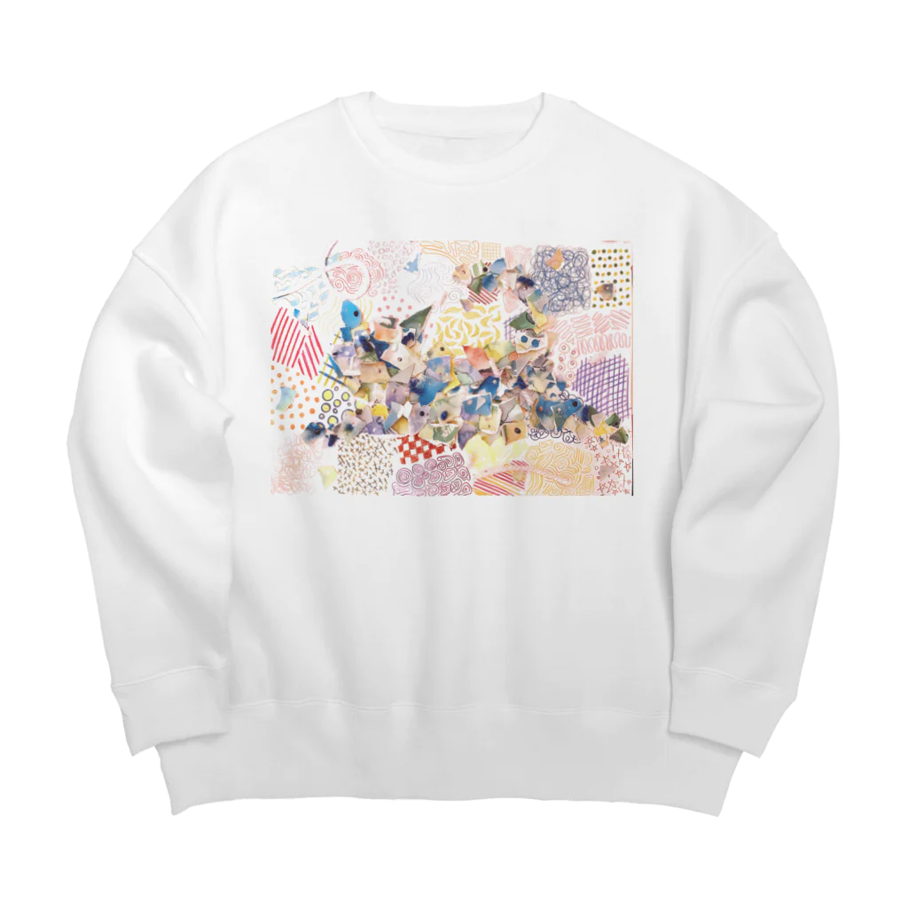 ずっとまとの猫の夢 Big Crew Neck Sweatshirt