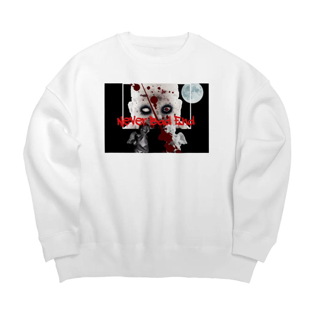 Never Bad EndのDarkness Big Crew Neck Sweatshirt