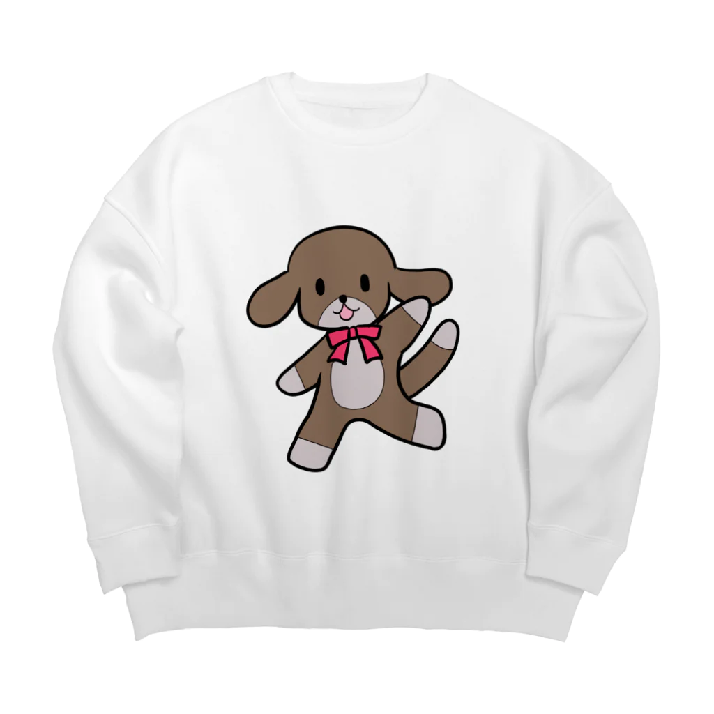 桃星雲 〜小桜みみなのお店〜の踊る犬 Big Crew Neck Sweatshirt