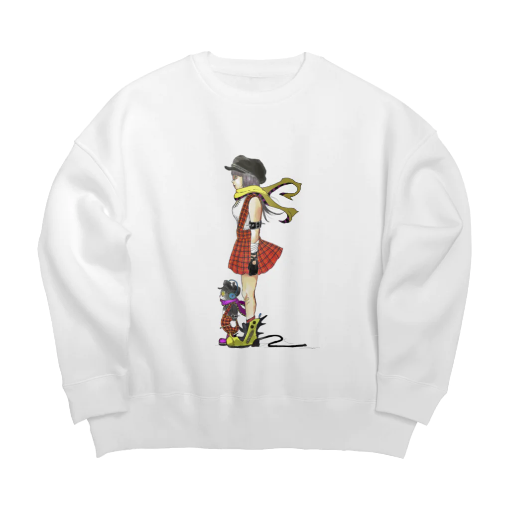 CHIKAME GOODSのエレクトリックガール Big Crew Neck Sweatshirt