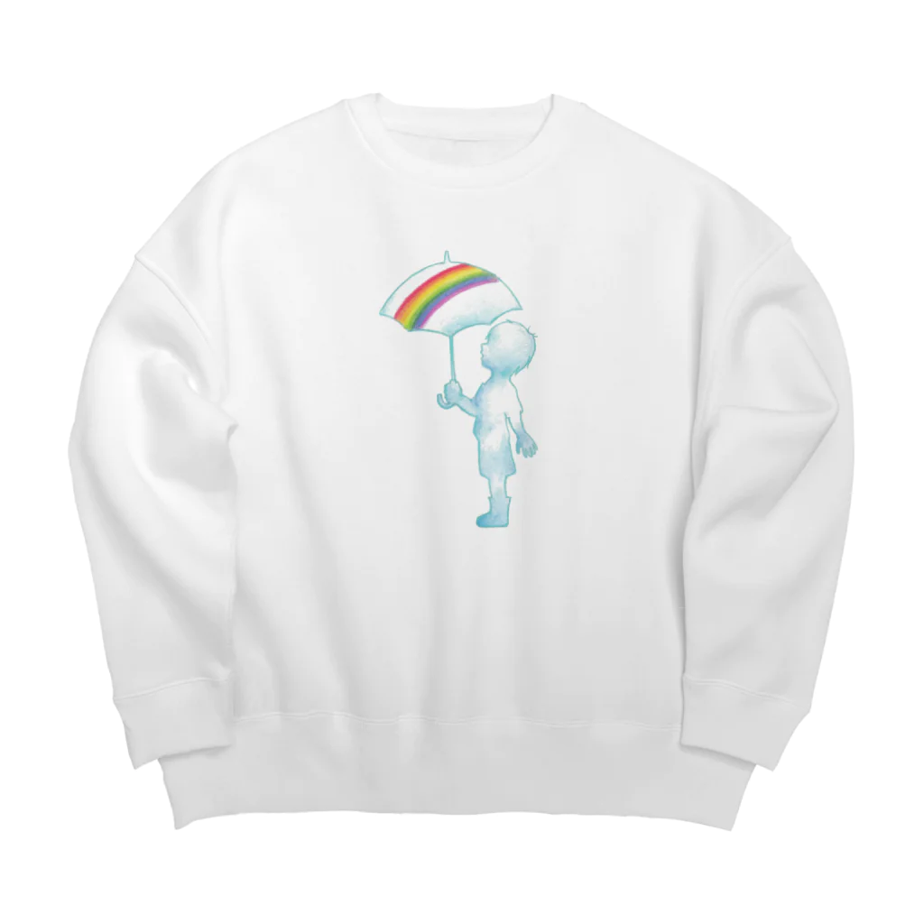 花信風のお店の切り取られた空 Big Crew Neck Sweatshirt