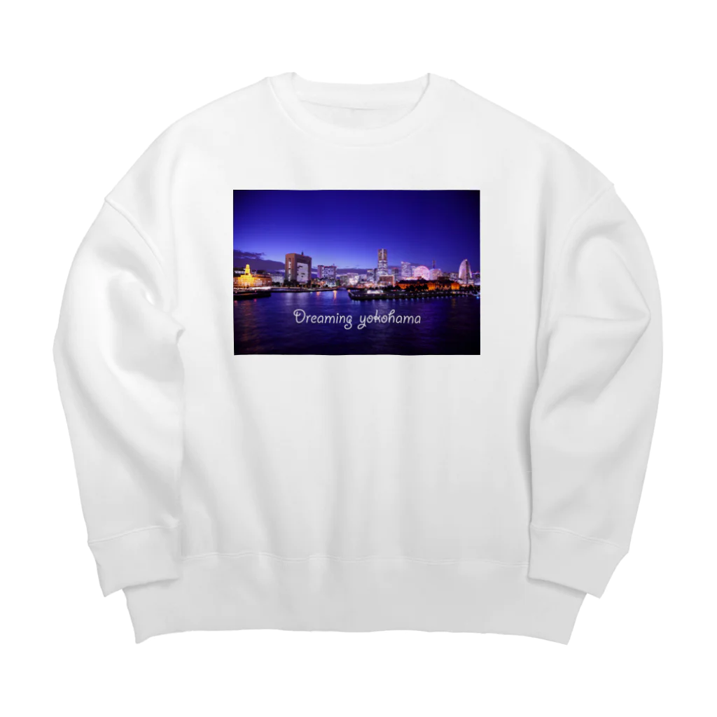 photo-kiokuの横浜夜景１ Big Crew Neck Sweatshirt