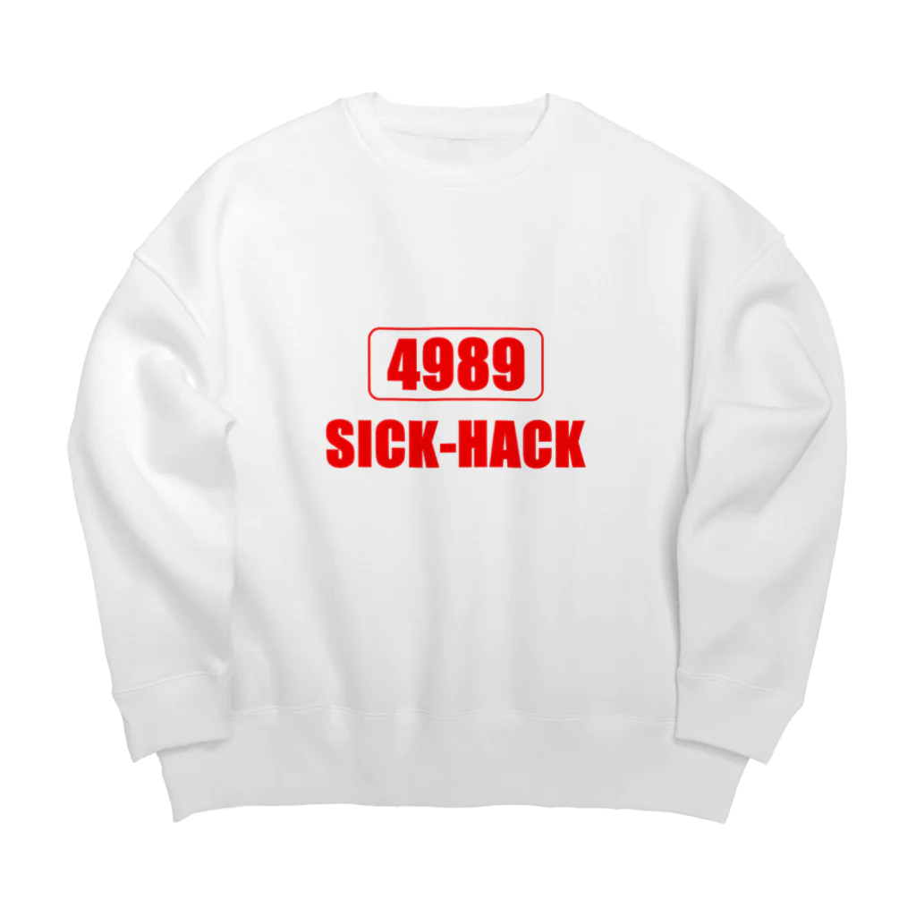 BLICK + BLACK の四苦八苦 -4989：SICK HACK- ビッグシルエットスウェット