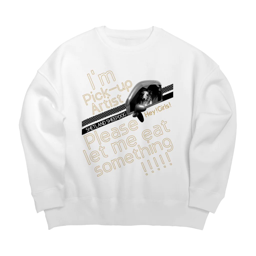 TAKUYA DESIGN WORKSのナンパ犬は人より食い気 Big Crew Neck Sweatshirt