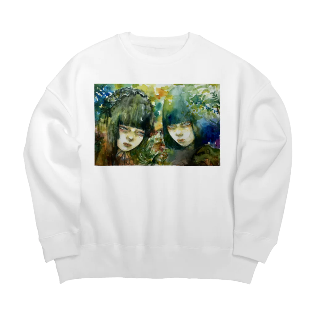 地星の狂っていたって正しい。 Big Crew Neck Sweatshirt