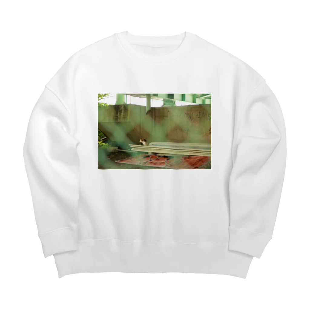 Catcatの猫ミッケ！ Big Crew Neck Sweatshirt