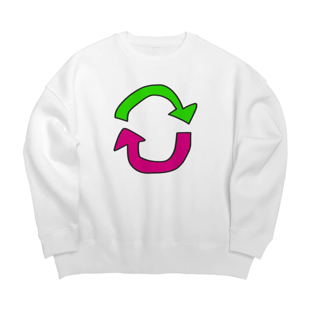 ヒロポン販売所のリサイクル！？ Big Crew Neck Sweatshirt