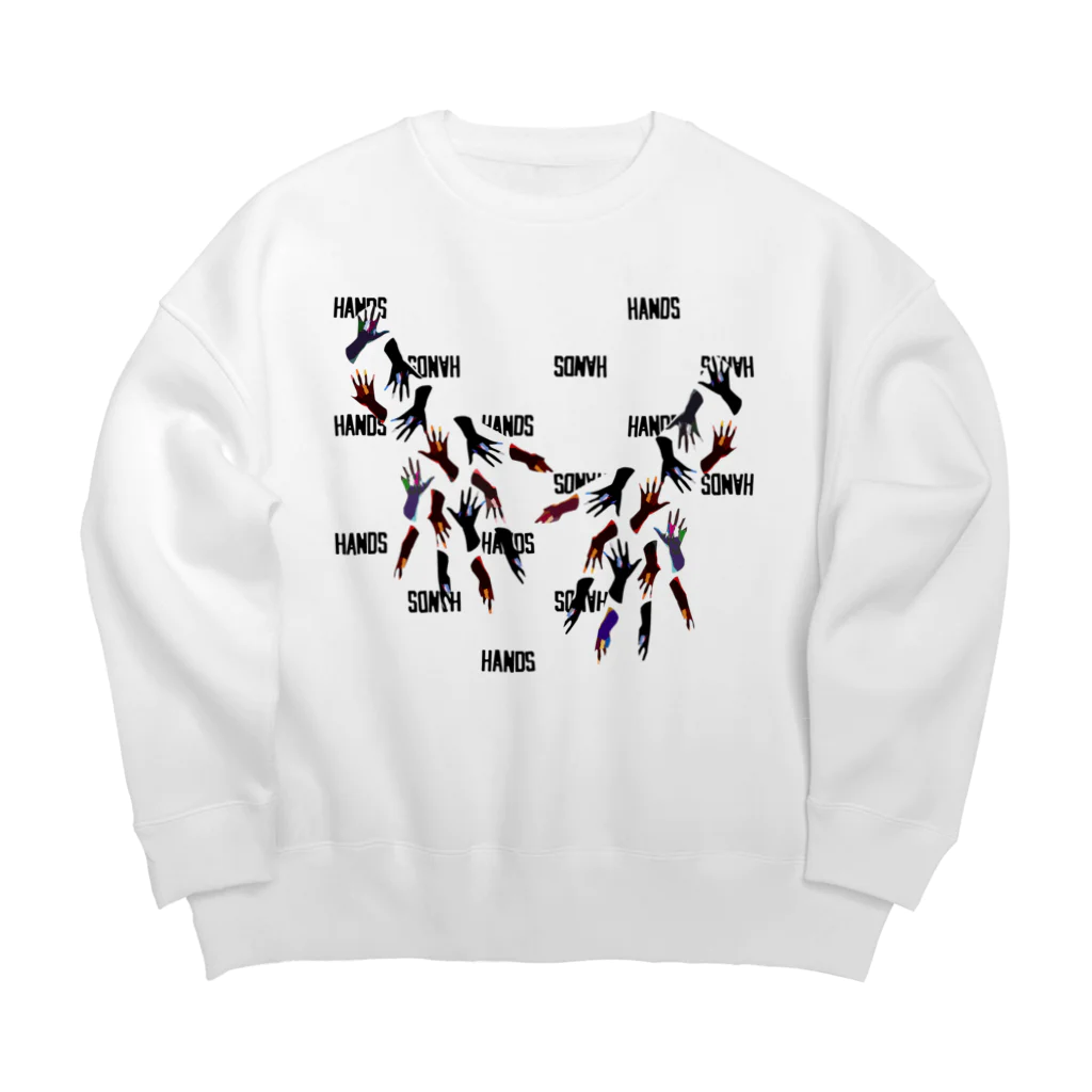 AGOAのHANDS Big Crew Neck Sweatshirt