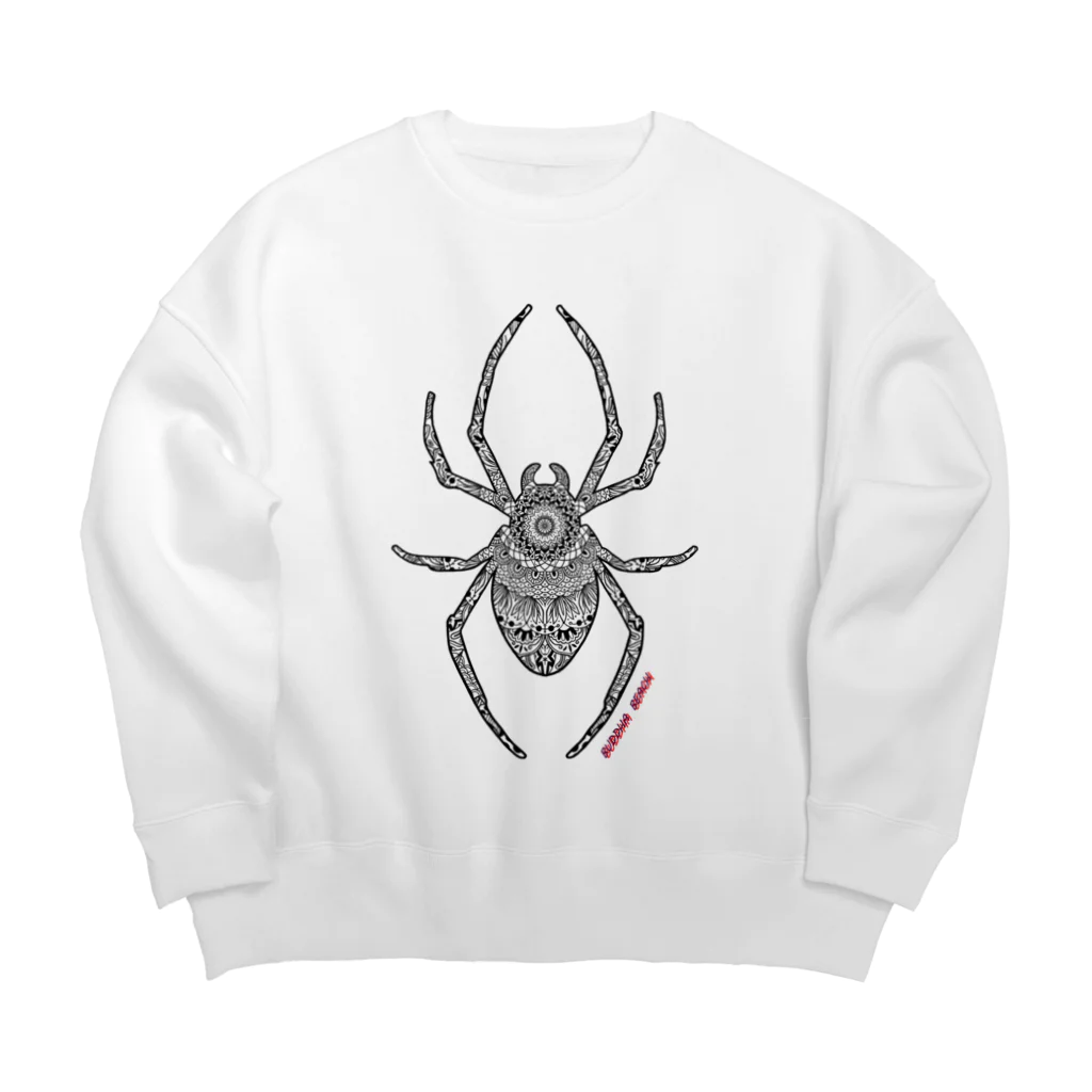 BUDDHA_BEACHの蜘蛛 Big Crew Neck Sweatshirt